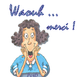 Gif animé wahoo merci